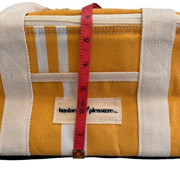 Business and Pleasure The Holiday Cooler Bag FFF Yellow Stripe Lunch - Picture 14 of 15